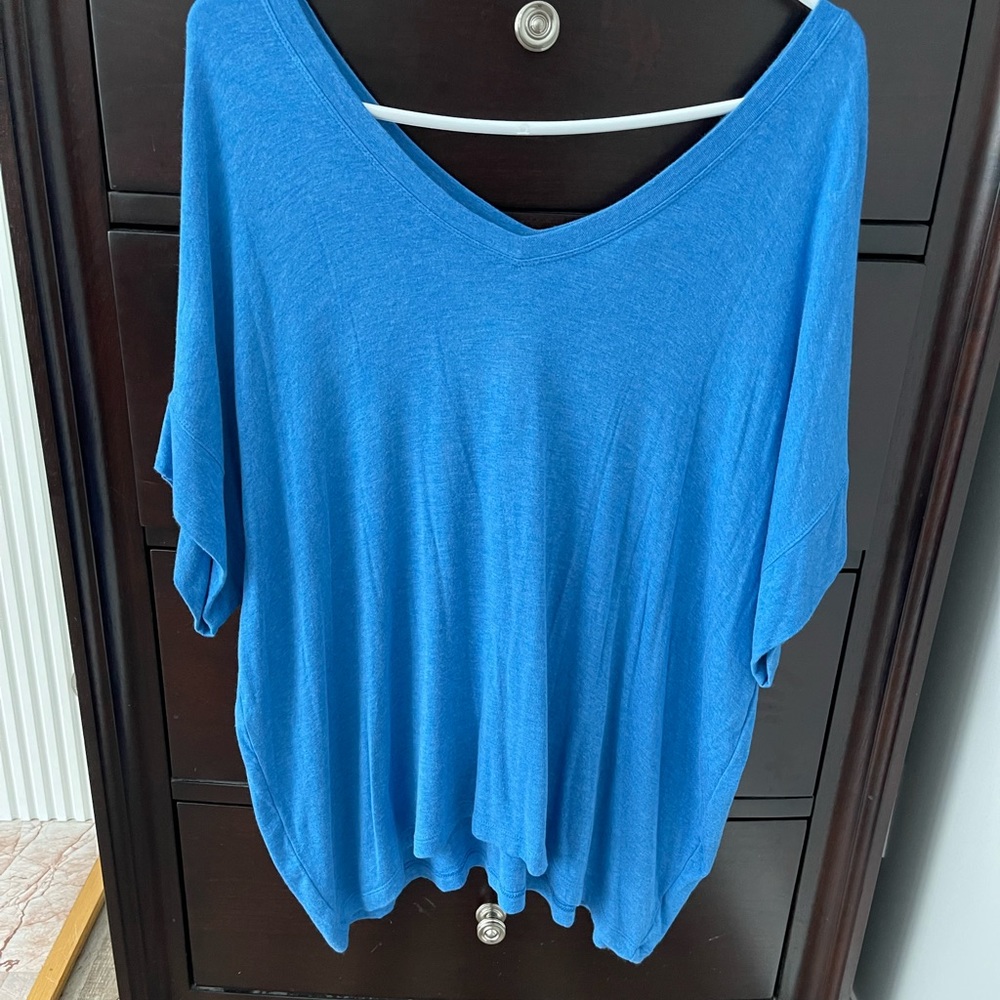 CAbi, medium, bright blue top